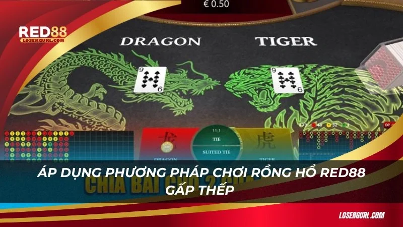 Áp dụng phương pháp chơi Rồng Hổ Red88 gấp thếp 