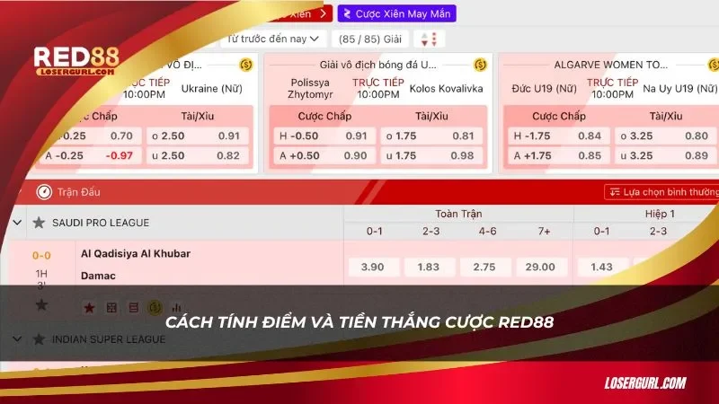 Hình ảnh cược thực tế tại kèo tổng bàn thắng Red88