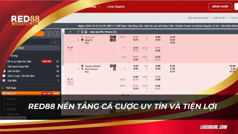 Red88 nền tảng cá cược uy tín và tiện lợi