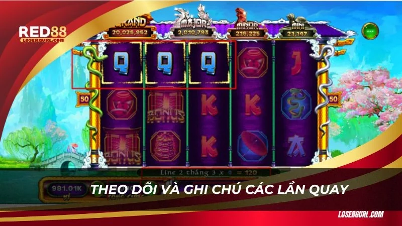 Theo dõi và ghi chú các lần quay